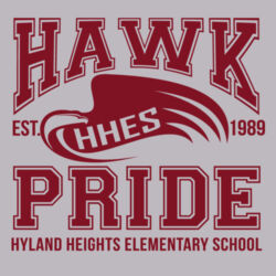 Hawk Pride Youth Hoodie Grey Design