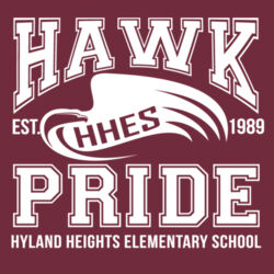 Hawk Pride Youth T-Shirt Maroon/Black Design