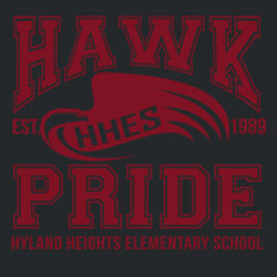 Hawk Pride Youth T-Shirt Black Design