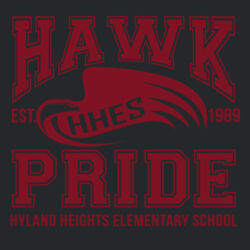 Hawk Pride Youth Hoodie Black Design
