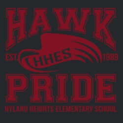 Hawk Pride Adult T-Shirt Black Design