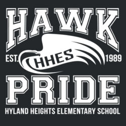 Hawk Pride Ladies T-Shirt Black Design