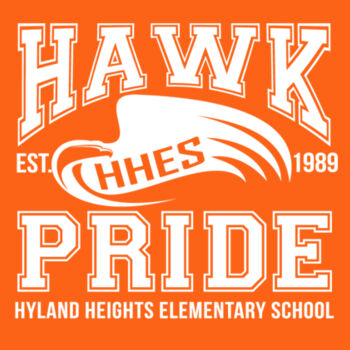 Hawk Pride Ladies T-Shirt Pink/Orange Design